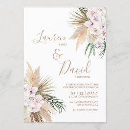 Invitation mariage de Boho Chic