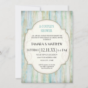 Invitation Mariage de bord de mer de Driftwood Ocean Beach