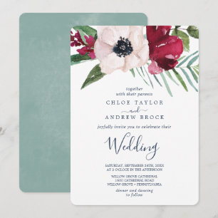 Invitation Mariage de Breeze tropical