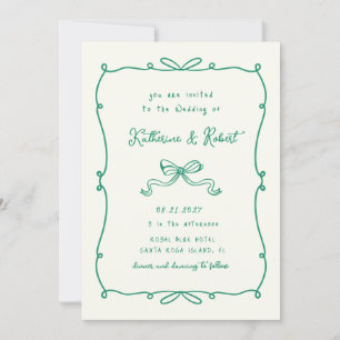 Invitation Mariage de budget des fenêtres à main levée