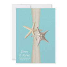 Mariage de Burlap et Starfish Aqua Beach