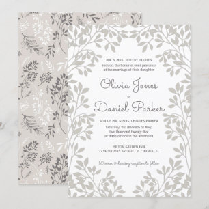 Invitation Mariage de cadre feutré Vintage