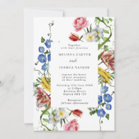 Mariage de cadre floral à vie morte botanique gras