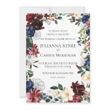 Mariage de cadre floral en fleur de marine