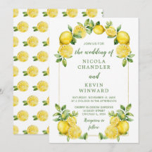 Mariage de cadre vert citron italien