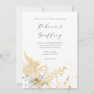 Invitation Mariage de calligraphie florale romantique