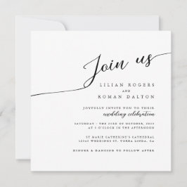 Invitation Mariage de calligraphie romantique moderne