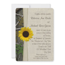 Mariage de Camouflage de Tournesol Woodland