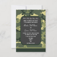 mariage de camouflage militaire vert