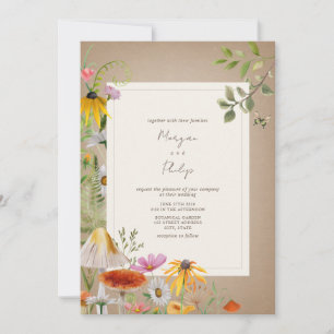 Invitation Mariage de carstock forestier écologique