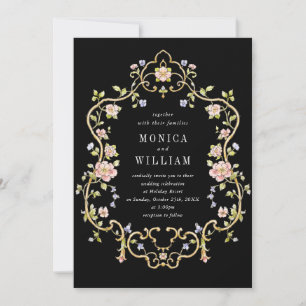 Invitation Mariage de charpente florale de Grace Orné Victori