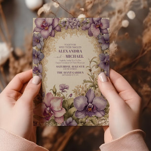 Invitation Mariage de charpente florale de Grace Orné Victori