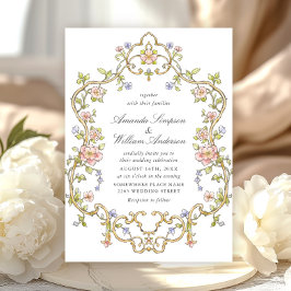 Invitation Mariage de charpente florale de Grace Orné Victori