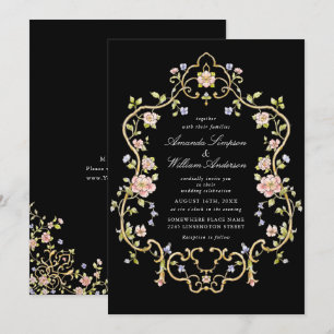 Invitation Mariage de charpente florale de Grace Orné Victori