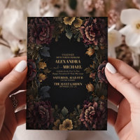 Mariage de charpente florale gothique victorien