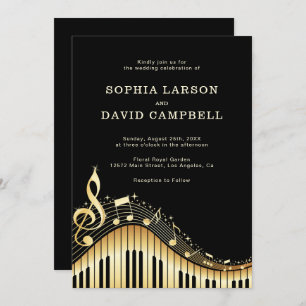 Invitation Mariage de clavier Abstrait