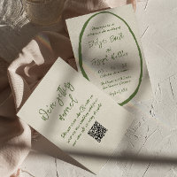 Mariage de code QR écrit dessiné à la main
