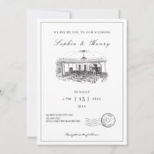Mariage de code QR élégant de script moderne