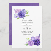 Mariage de code QR floral Ultra violet