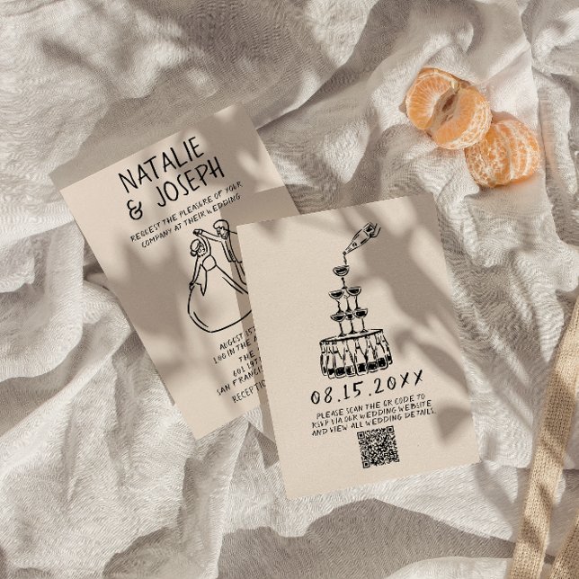 Invitation Mariage de code QR unique et original (Créateur téléchargé)