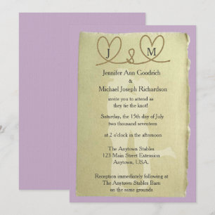 Invitation Mariage De Couleur Personnalisable De Noeud