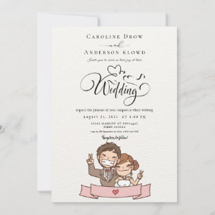 Invitation Mariage de Couple Anime