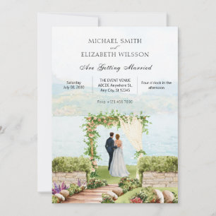Invitation Mariage de couple de nature esthétique