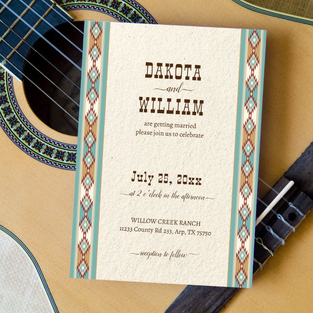 Invitation Mariage de cowgirl du sud-ouest (Créateur téléchargé)