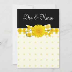 Invitation Mariage de Dandelion jaune printingtime