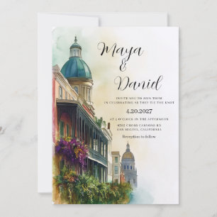 Invitation Mariage de destination à La Nouvelle-Orléans en Lo