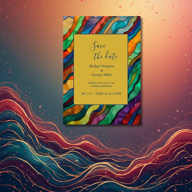 Invitation mariage de destination africaine chic enregistrer  (Créateur téléchargé)