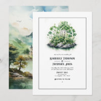 Mariage de destination aquarelle Irlande