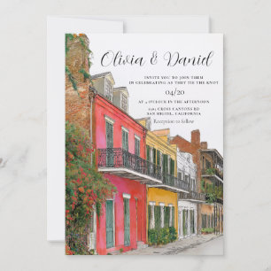 Invitation Mariage de destination dans le paysage de La Nouve