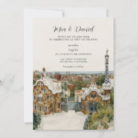 MARIAGE DE DESTINATION DE BARCELONE Espagne Skylin