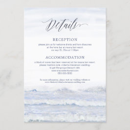 Invitation Mariage de destination, mariage de plage, suite Oc