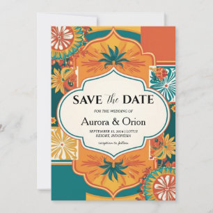 Invitation mariage de destination mexique enregistrer les dat