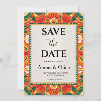 Invitation mariage de destination mexique enregistrer les dat