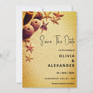 Invitation mariage de destination plage tropicale enregistrer