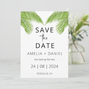 Invitation mariage de destination plage tropicale enregistrer