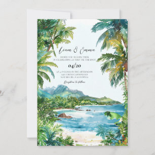 Invitation Mariage de destination Seychelles