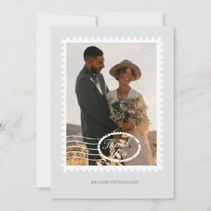 Invitation Mariage de Destination Thème Voyage Photo Merci