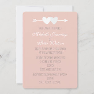 Invitation Mariage de deux coeurs