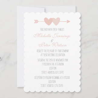 Invitation Mariage de deux coeurs