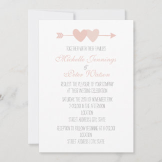 Invitation Mariage de deux coeurs