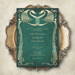 Invitation Mariage de dragon médiéval