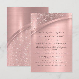 Invitation Mariage de Fête des mariées de Parties scintillant