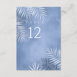 Invitation Mariage de feuille de palme luxuriante n° table Wi