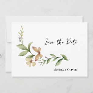 Invitation Mariage de fleur de champ romantique Enregistrer l