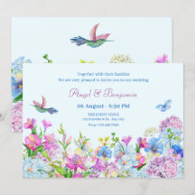 Mariage de fleurs bleu violet