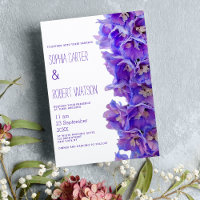 Mariage de fleurs de delphinium de lavande violet